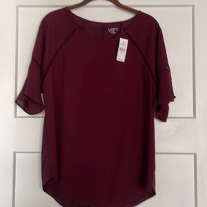 NWT. Loft short sleeved blouse